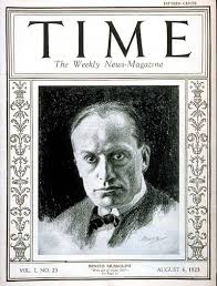 TIME Magazine Cover: Benito Mussolini - Aug. 6, 1923 - Benito Mussolini -  Facism - Italy - World War II - Military