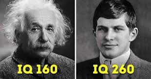 Iakovos - ALBERT EINSTEIN AND WILLIAM JAMES SIDIS The IQ scores attributed  to Albert Einstein (160) and William James Sidis (260) are scientifically  unfounded and incorrect, as they are not based on