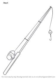 How To Draw Fishing Pole Drawingtutorials101 Com Fishing Pole Fishing Pole Tattoo Fish Drawings