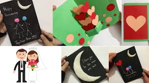 It would be lovely to gift your loved one with handmade birthday cards. 4 Beautiful Handmade Anniversary Card Ideas Card Ideas For Boyfriend Husband Youtube