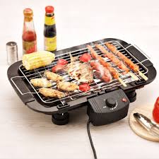 Nonstick Electric Bbq Grill Teppanyaki Smokeless Barbeque Griddle Barbecue Utensil Adjustable Kitchen Cooking Tool Bbq Grill Parts Bbq Grill Cleaning Bbq Grill