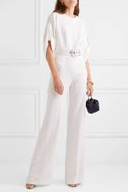 Depop is the fashion marketplace app where the next generation come to discover unique items. Elfenbein Jumpsuit Aus Crepe Aus Einer Seidenmischung Mit Gurtel Net A Porter Antonio Berardi Net A Porter