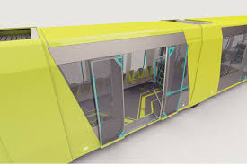 Monorail Tram On The Wheels On Behance Wheel Graphic Card Transportation