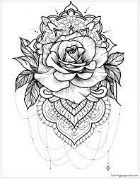 Maybe you would like to learn more about one of these? Printable Mandala Rose Coloring Sheets Novocom Top