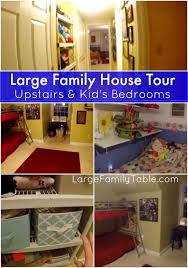 Large Family House Tour Upstairs Kid S Bedrooms Large Family Organization Large Families Living Large Family