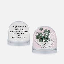 Noah had wandered down the aisle, but now he gleefully returned with a snow globe. Clover Hands Snow Globe Yad Cheri Inc Hand Obsessed Luxury Gifts Clover Snow Globes Clover Quote