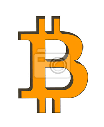 Bitcoin logo png the most widely used bitcoin logo consists of two parts: Bitcoin Logo Mit Schattenschnitt Oberflache Fototapete Fototapeten Krypto Virtuellen Munze Myloview De