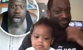 P.sthis is a curry family youtube fanpage, but i would like to share also this cute baby of dwyane wade and gab union. Dwyane Wade Stifles Laughter As Little Kaavia Stays Sullen Despite Shaquille O Neal S Funny Faces Daily Mail Online