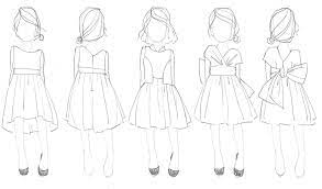 A fashion sketch may just remain a scribble in a fashion sketchbook, or it may eventually lead to a polished fashion drawing.the designer might also choose to use a sketch for fashion. And The Emmy Goes To Aubrey Anderson Emmons Children Fashion Sketch Children Sketch Children Fashion Illustration