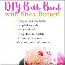Diy Shea Butter Bath Bomb Recipe Shea Butter Bath Bombs Diy Bath Products Bath Bomb Recipes