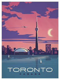 Vintage Toronto Poster Vintage Travel Posters Travel Posters Vintage Travel