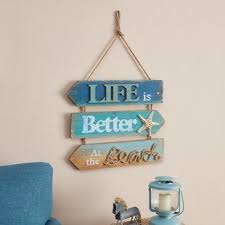 Outdoor Beach Decor Wayfair Diy Beach Decor Beach Wood Signs Beach Theme Decor