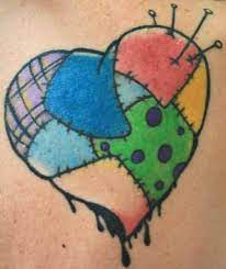 Pin By Tom Rose On Heart Tattoos Heart Tattoo Heart Tattoo Designs Patchwork Heart