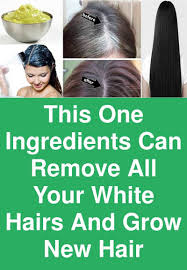 The most effective way to hide gray hair is to use tinting hair products. This One Ingredients Can Remove All Your White Hairs And Grow New Hair There Are Plenty Of Chemical Hair Grey Hair Remedies Grey Hair Home Remedies White Hair