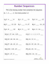 Learn About Different Number Patterns And Relationships Review Basic Math Number Sequence Sequencing Worksheets Arithmetic Sequences