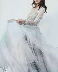 30 Winter Wedding Gowns For Any Winter Wedding That You Ll Love Light Blue Wedding Dress Wedding Dress Outfit Blue Wedding Gowns