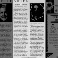 Obituary for Maxine Lois Grove