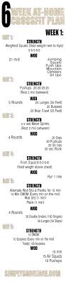 6 Week At Home Crossfit Inspired Workouts Week 1 Fitness Crossfit At Home Crossfit Workouts Crossfit