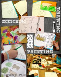 Drawing marine animals and sea creatures. Sketchbook Project 7 Farm Animals Deep Space Sparkle