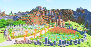 The flowers i just followed their design in game, pixel to bead. Minecraft Flower Fields Build Timelapse Minecraftbuilds