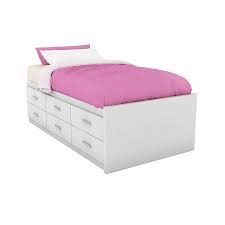 These units come in varying heights and can provide you with different storage options. White Twin Bed With Storage You Ll Love In 2021 Visualhunt