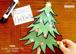 Numbers in columns and subtraction word problems. Free Christmas Word Problems Decorate A Christmas Tree With Math