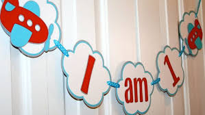 Airplane I Am 1 Banner Birthday Banner Highchair Banner Vintage Airplane Birthday Party Airplane Birthday Party Airplane Banner