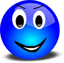 Smiley Looking Happy Png Image Funny Emoji Faces Blue Emoji Smiley