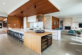 The timbers are a select structural grade and a free of heart center (fohc) cut, with the beautiful grain and natural strength inherent in douglas fir. This Modern Minimalist Kitchen Blends Natural Light With Timber Features