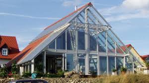 Glashaus Architektur Haus Gewachshaus Solarhaus