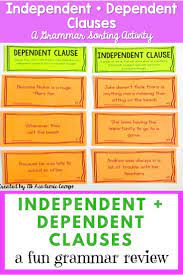 In english, we have four types of dependent clauses. Pin On Middle School Language Arts