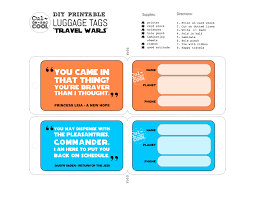 Attach the tag to your luggage using the printed instructions. Travel Wars Luggage Tags