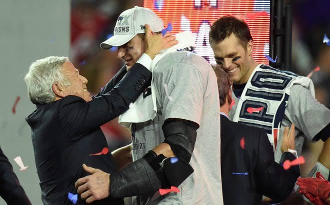 Robert Kraft doesn't seem worried about Gronk's pending retirement decision