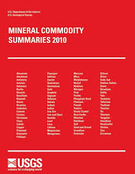 If this is found to be necessary after checking with a soil testing kit, it is easier to reduce the ph using flowers of sulphur at the rate of four ounces per square yard before adding peat or any other organic material. Mineral Commodity Summaries 2010 Usgs Mineral Resources