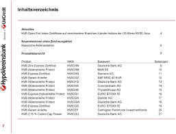 The latest from deutsche bank and the world of finance. Produktfahrplan Anlageideen Die Einleuchten Fur Wertpapier Anlagelosungen Der Hypovereinsbank Pdf Kostenfreier Download