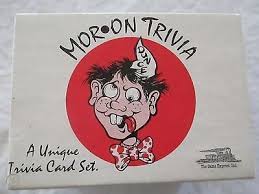 Have fun making trivia questions about swimming and swimmers. Moron Trivia Card Game A Unique Trivia Card Game Vintage Party Game 1695329277