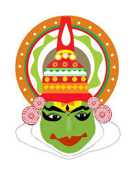 Its A Mask Inspired From An Indian Dance Form Of Kerala Kathakali Folk Art Painting Drawings Dance Of India