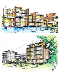 Architectural Sketches By Reich Und Wamser Reichundwamser Architecture Architecturalsketch Arc Architecture Drawing Architecture Sketch Colour Architecture