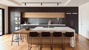 Offering upholstery in black leather and a wire base with protective caps, this side chair is a good fit for any dining area. 20 Modern Black And White Kitchens That Used Wood Home Design Lover