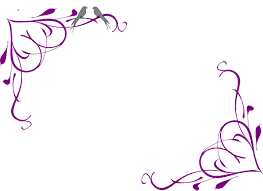 Purple Flower Borders And Frames Love Birds Grey Corner Frame Purple Clip Art Free Clip Art Flower Border Clip Art Borders