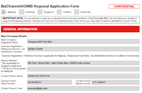 Business registration number (brn) registered with suruhanjaya syarikat malaysia (ssm). Bizchannel Cimb