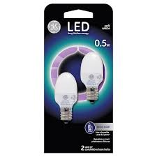 General Electric Led 2w 2pk Nightlight Light Bulb White Target