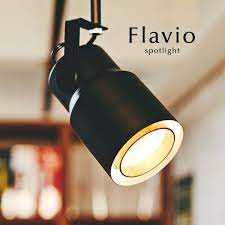 楽天市場 ダクトレール専用 スポットライト flavio ブラック 1灯 led電球 北欧 モダン 配線ダクト 木目 おしゃれ カフェ レトロ クラシック アンティーク キッチン スタジオ デザイン照明のcroix 照明 電球 シーリングライト