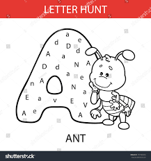 You will find free coloring pages, color posters, flash cards, mini books and activity worksheets to present the alphabet, reinforce letter recognition and . Vector Illustration Printable Kids Alphabet Worksheets Stock Vector Royalty Free 777706654