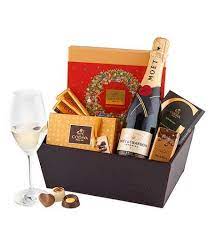Christmas Joy With Godiva Champagne Chocolate Gifts Basket Gift Baskets Delivery Diy Wine Gift Baskets