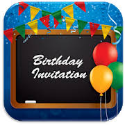 The bold header contrasts against the 9. Birthday Invitation Card Maker Apps On Google Play