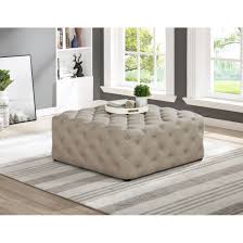 Copper Grove Bojador 40 Inch Square Tufted Ottoman Overstock 29966454 Belleze modern button tufted accent storage ottoman.