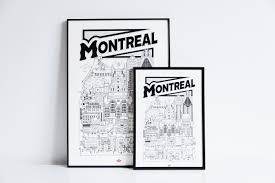Montreal Docteur Paper Illustration Voyage Affiche Etsy Paper Montreal Book Cover