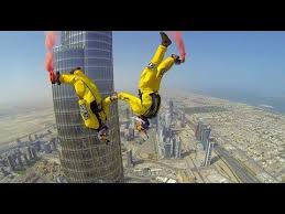 These Guys Decided To Jump Off The Tallest Building In The World Base Jumping Burj Khalifa Top Of The World