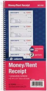 The amazon book rental is one of the best thing to get textbooks on rent and save up to 70% money. Amazon Com Adams Money And Rent Receipt Book 2 Part Carbonless 5 1 4 X 11 Spiral Bound 200 Sets Per Book 4 Receipts Per Page Sc1152 Blank Receipt Forms Office Products